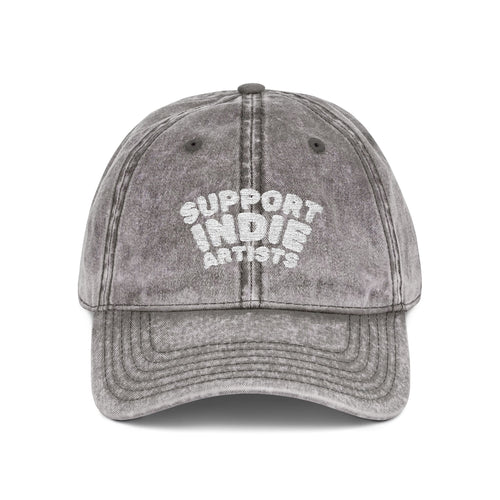 Support Indie Artists Vintage Embroidered Cap