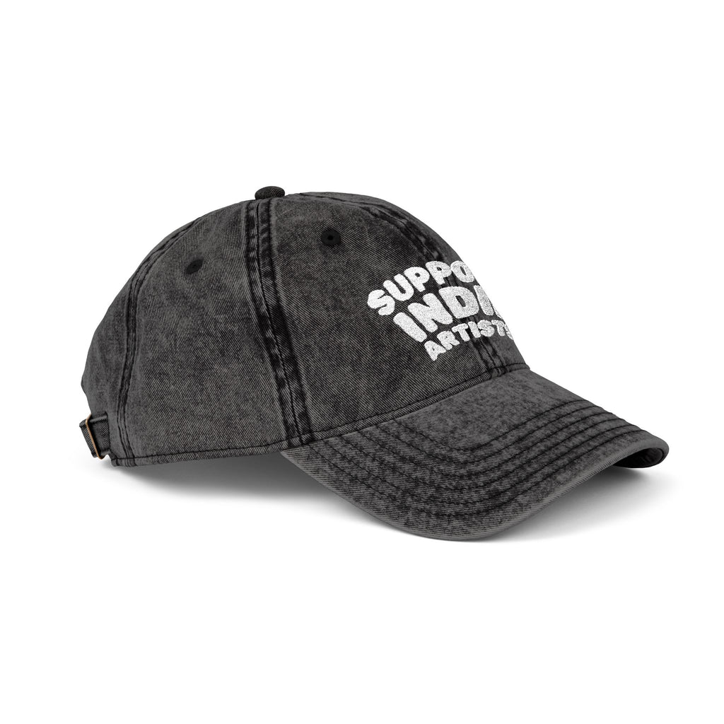 Support Indie Artists Vintage Embroidered Cap