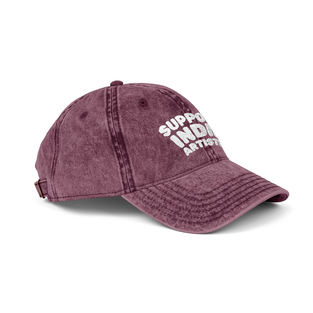 Support Indie Artists Vintage Embroidered Cap